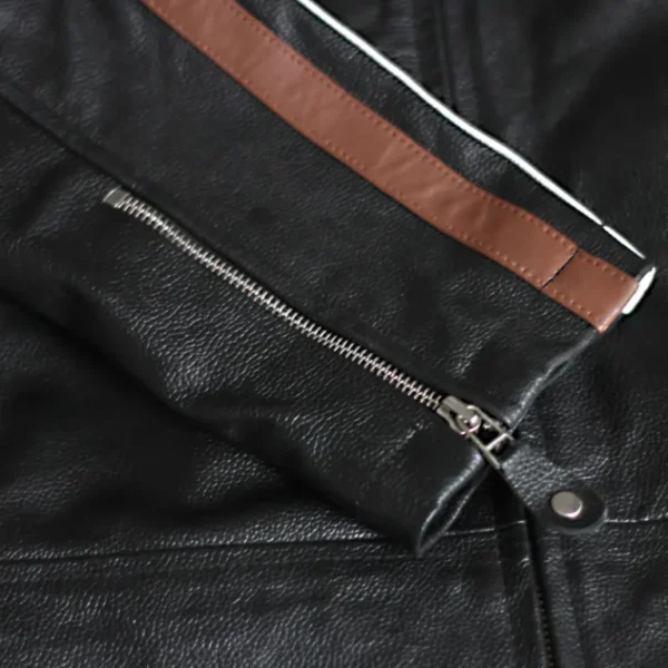 American Classic Urban Motors Black Leather Jacket - Image 6