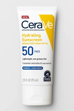 CeraVe Hydrating Mineral Sunscreen Face SPF 50